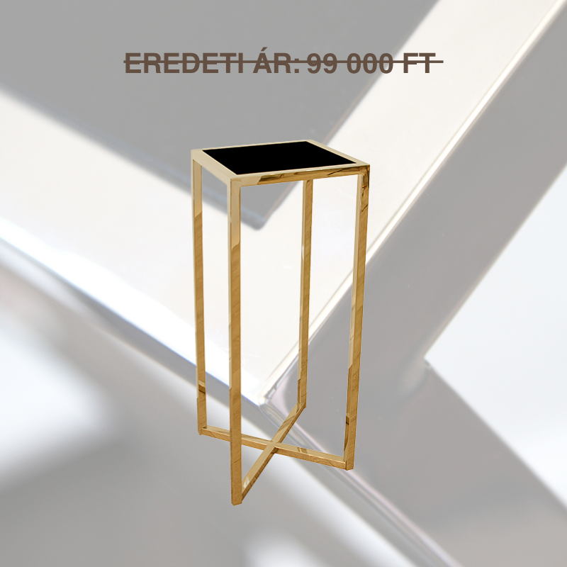 Art&Deco coloumn, gold-black