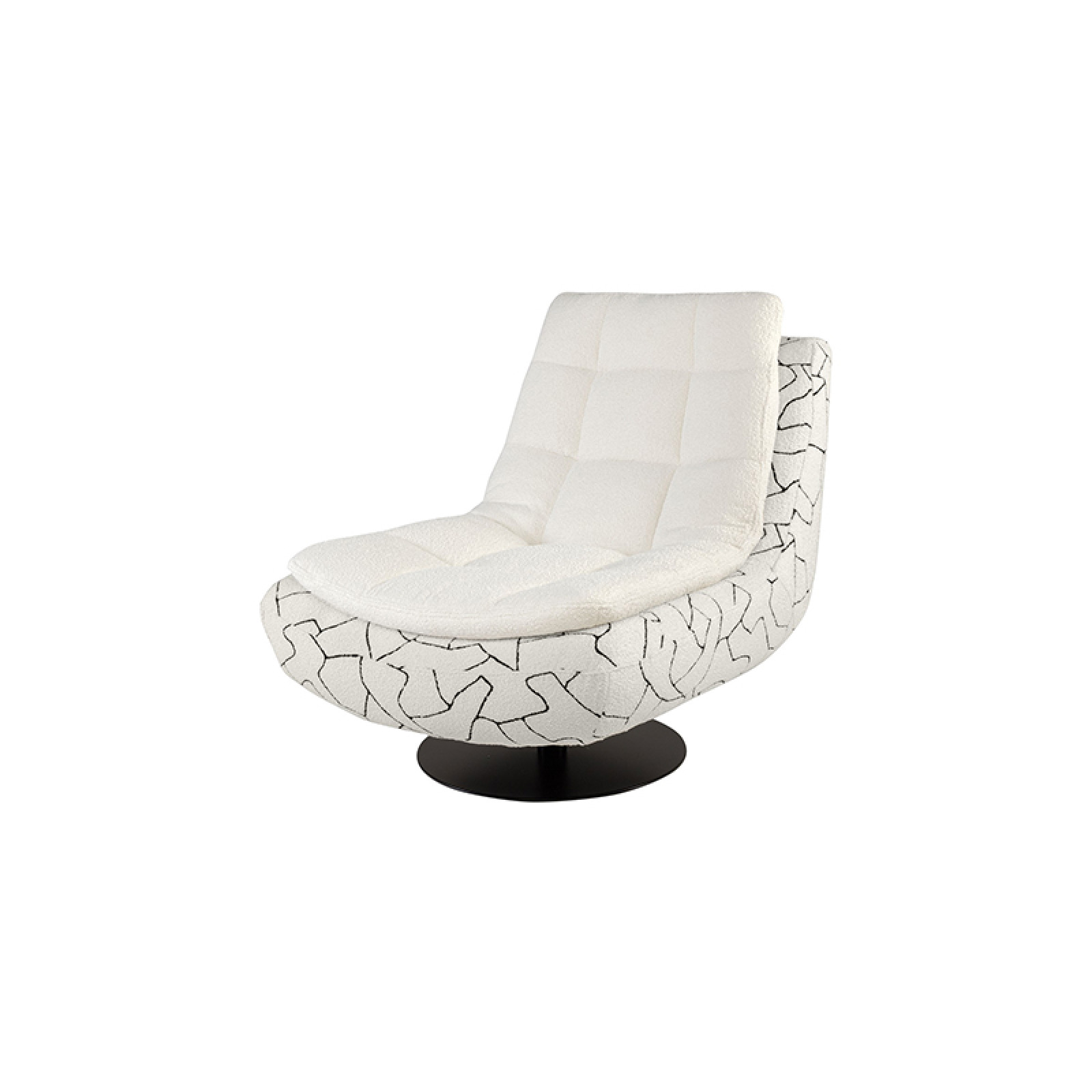 Studio swivel armchair