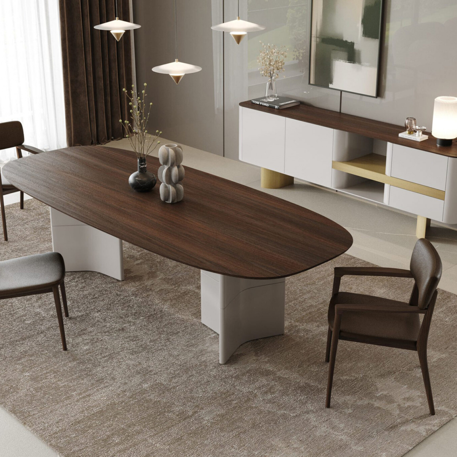 Ark wood dining table