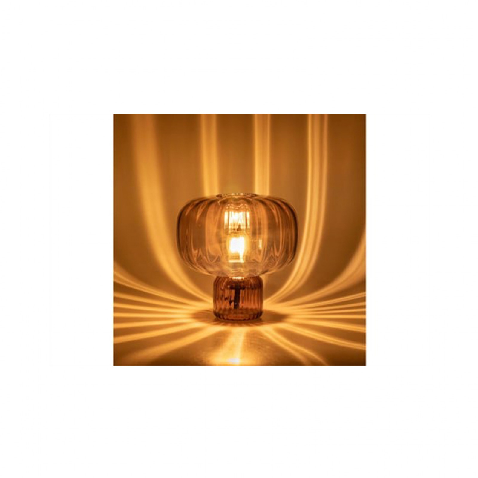 Pumpkin pink table lamp