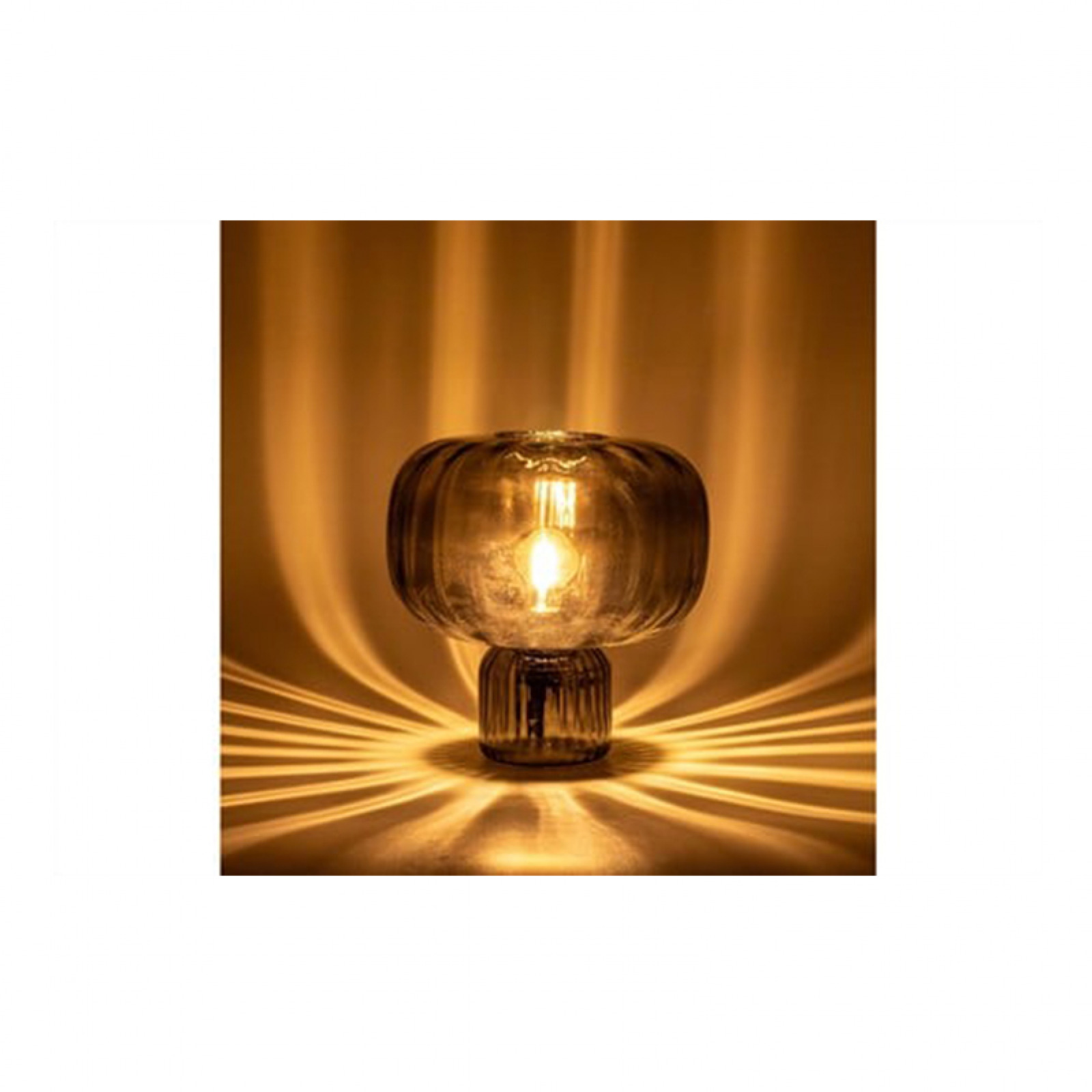 Pumpkin green table lamp