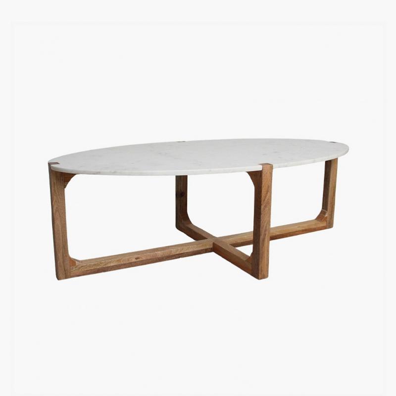 White marble coffee table