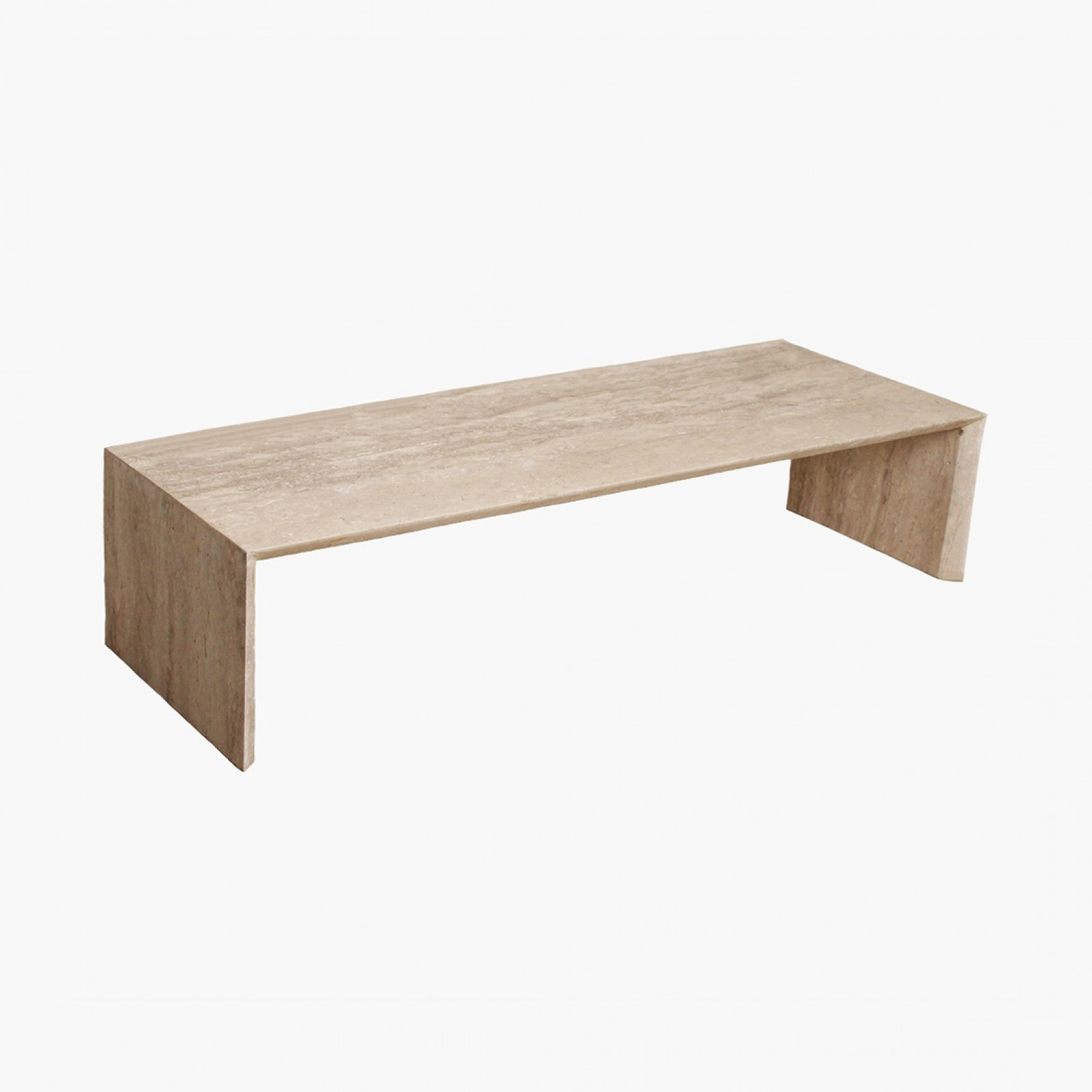 Travertin sleaky coffee table
