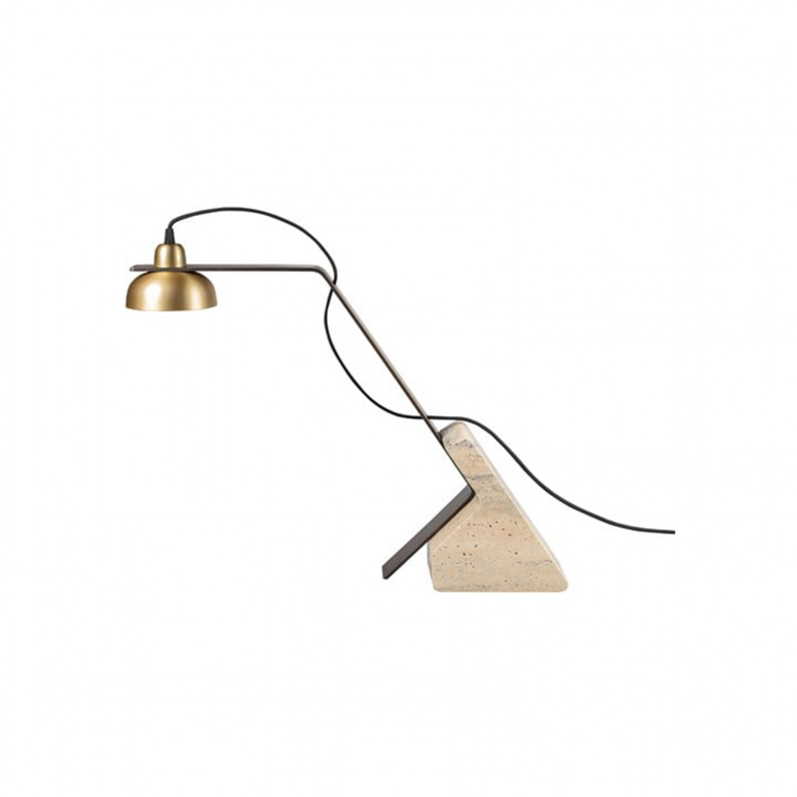 Pulse travertin table lamp