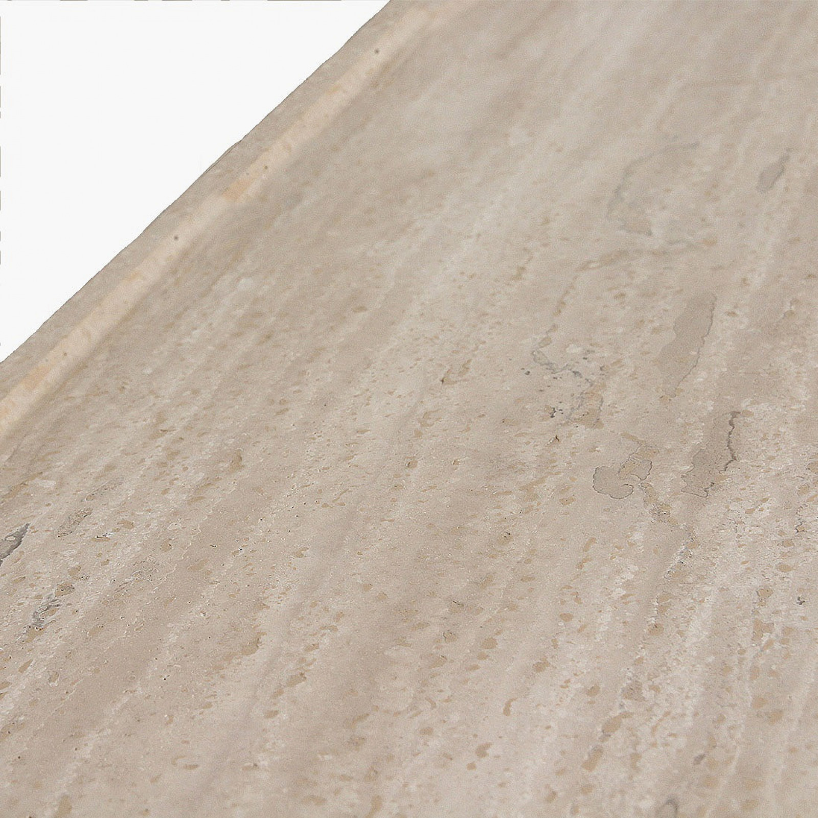Travertine oval coffee table