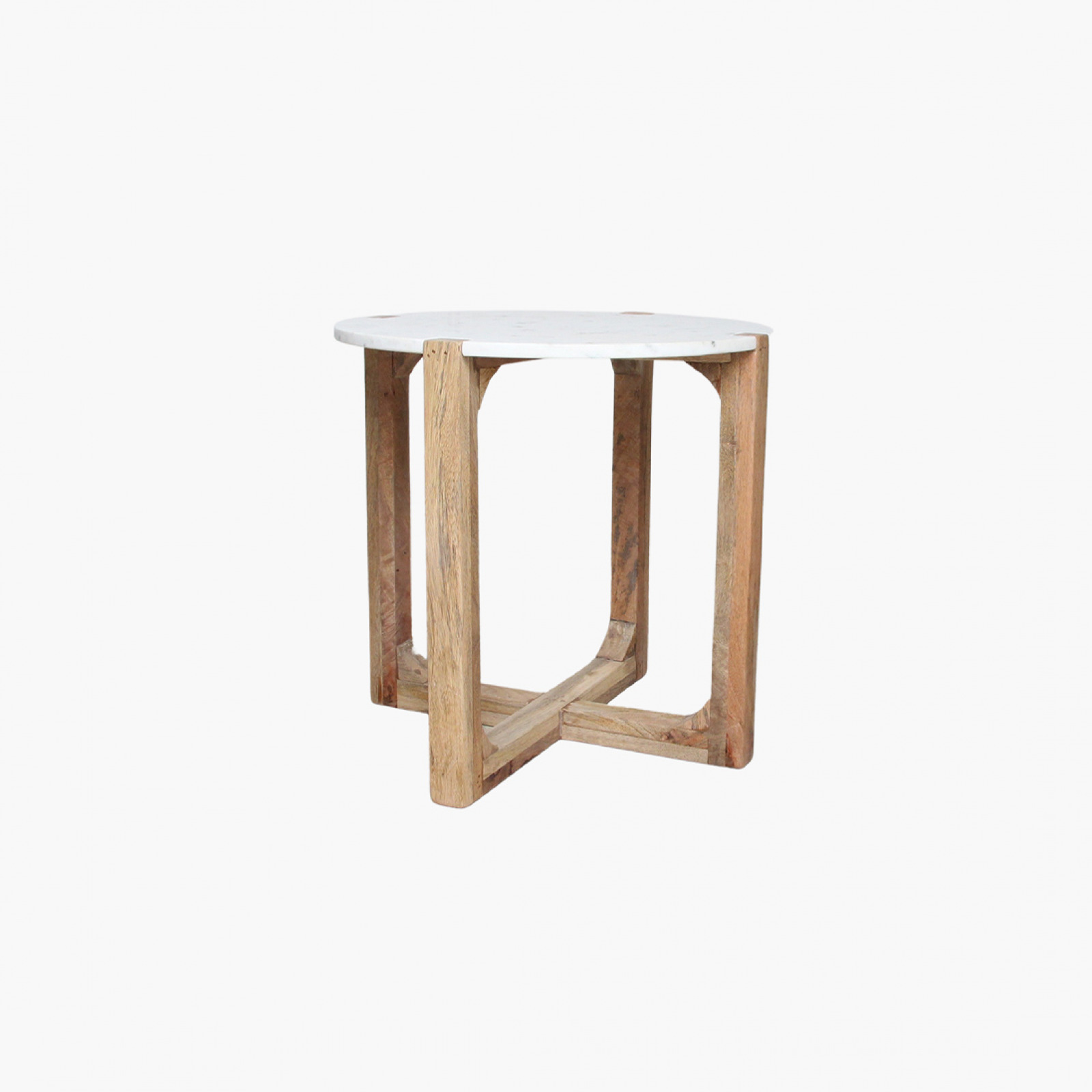 White marble side table
