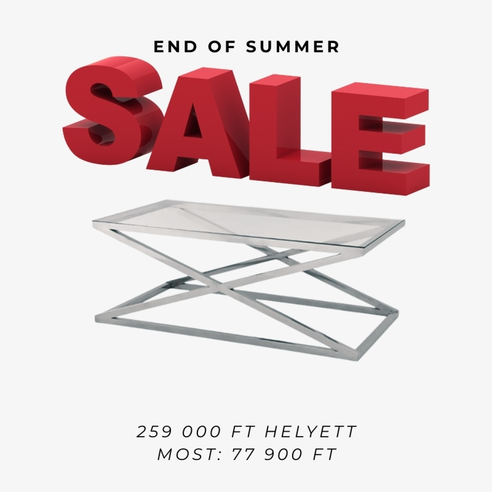 X-120 leg coffe table