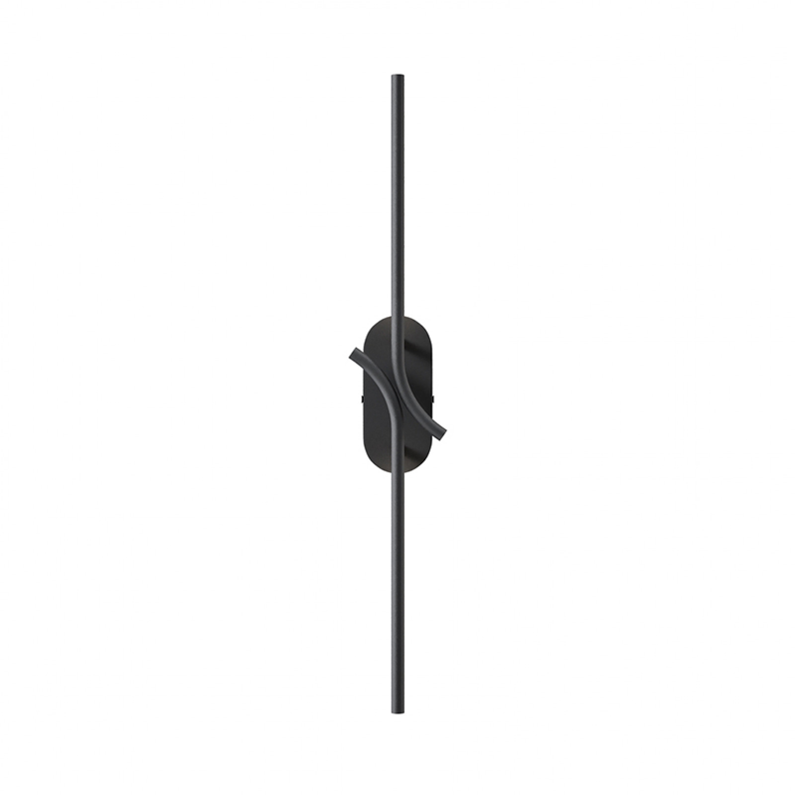 Renaissance matt black wall lamp