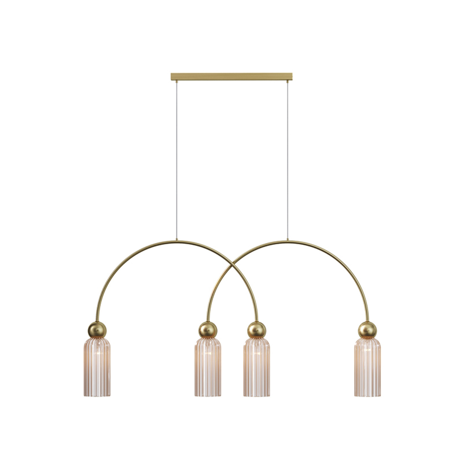 Antic champagne serial pendant lamp