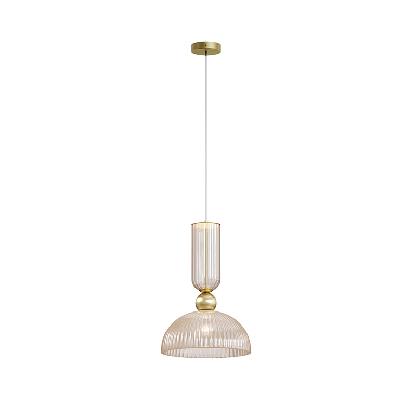 Antic champagne pendant lamp