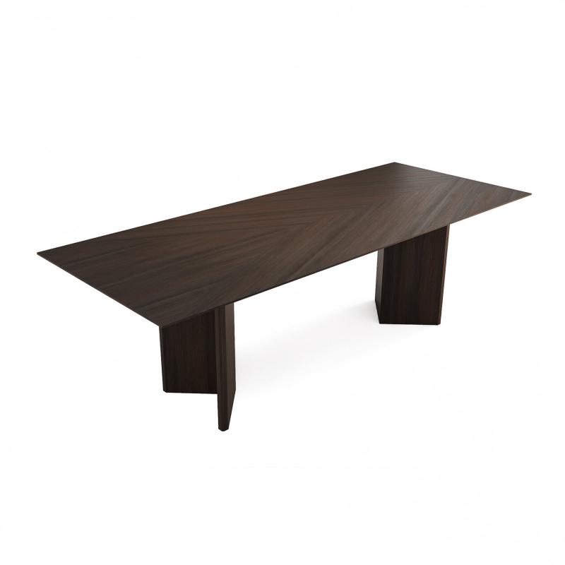 Heritage dark brown dining table