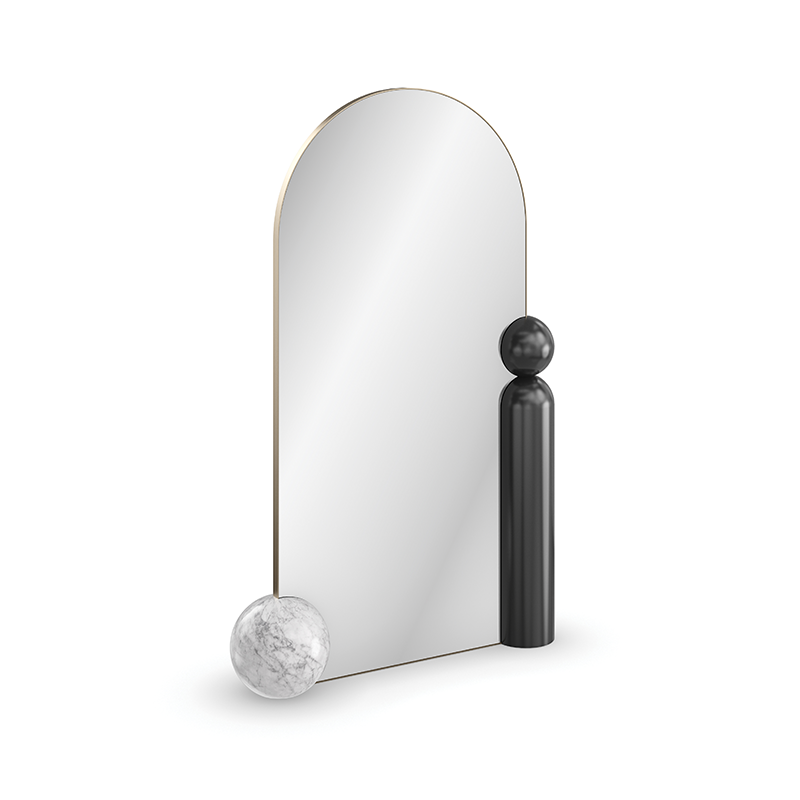 Balance standing mirror