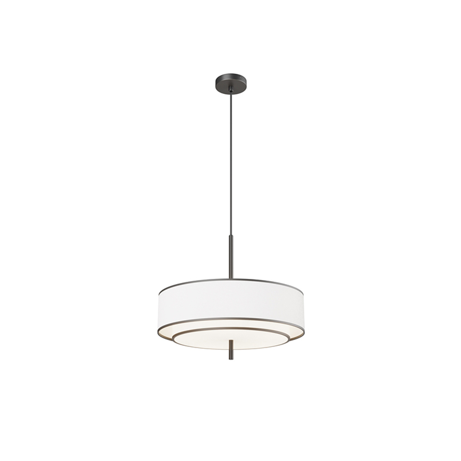 Bergamo black and white pendant lamp