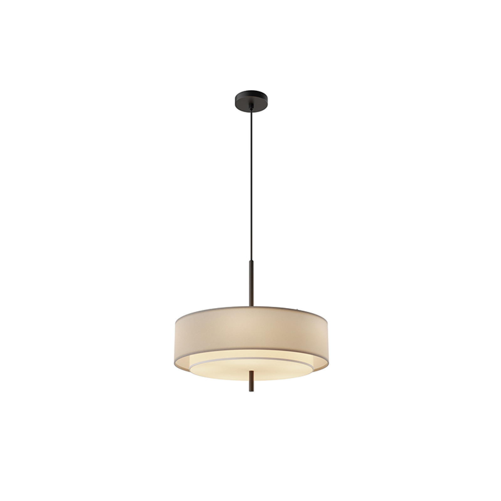 Bergamo beige pendant lamp