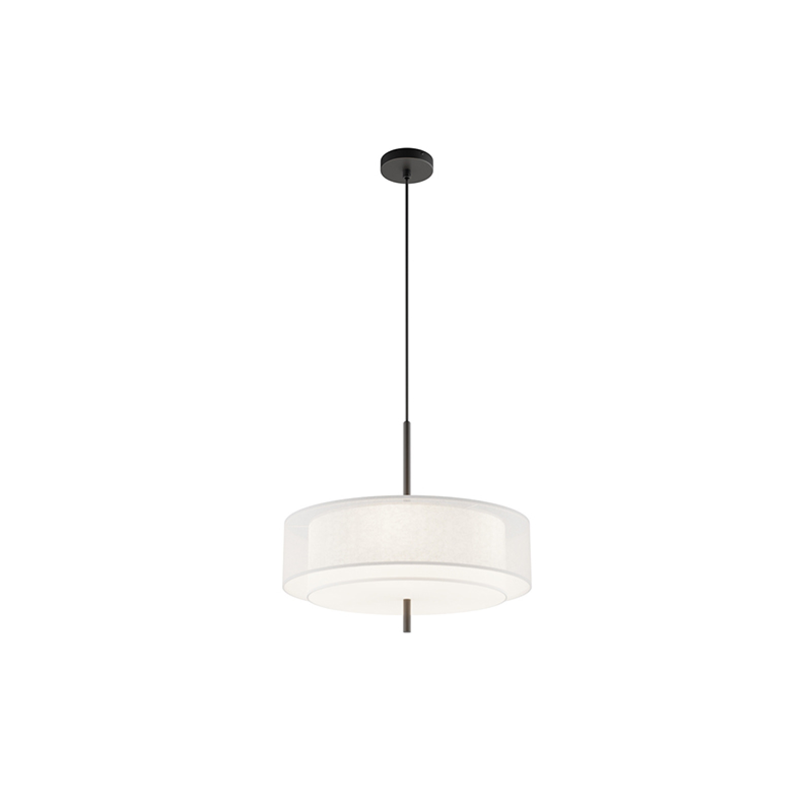 Bergamo white pendant lamp