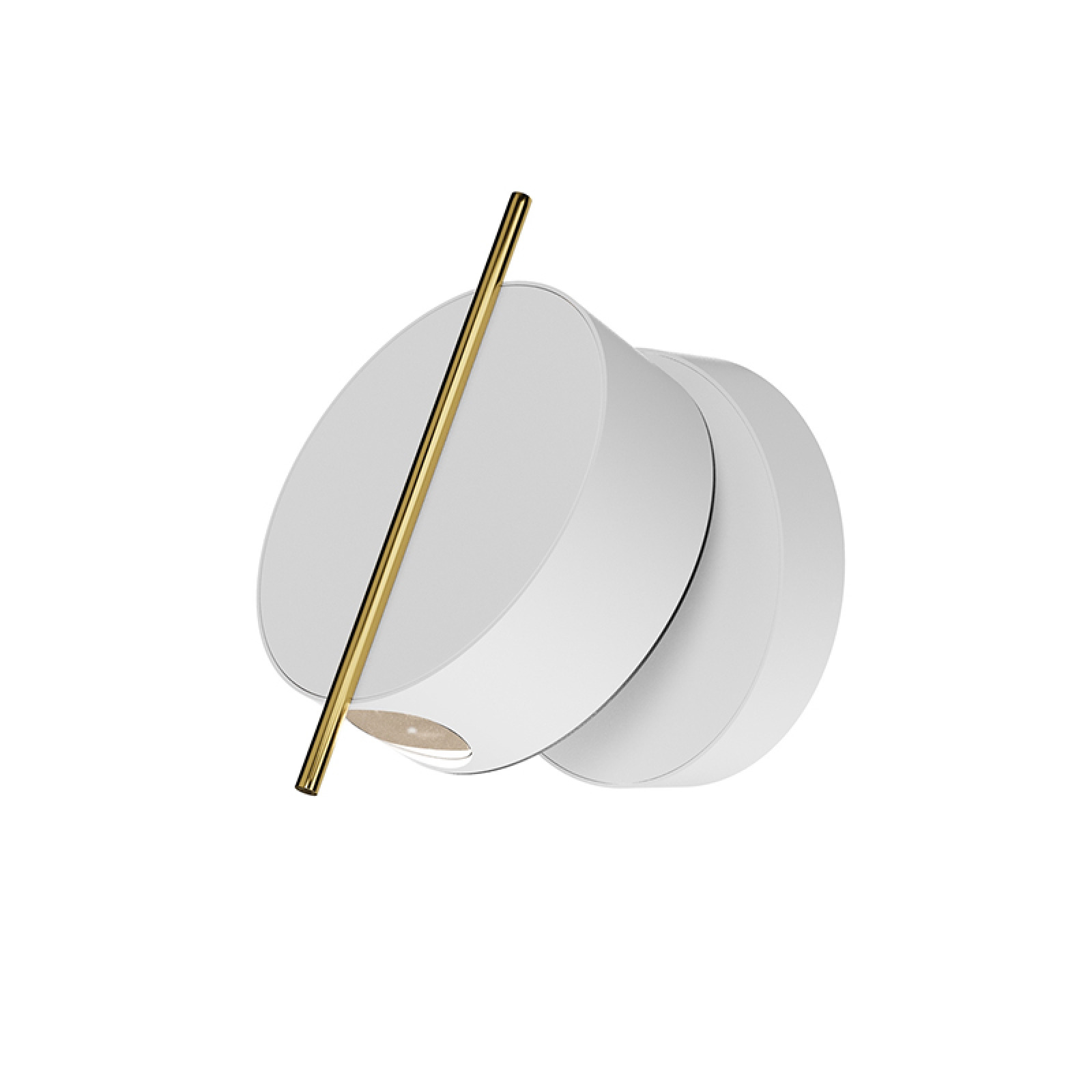 Nuance white-gold wall lamp