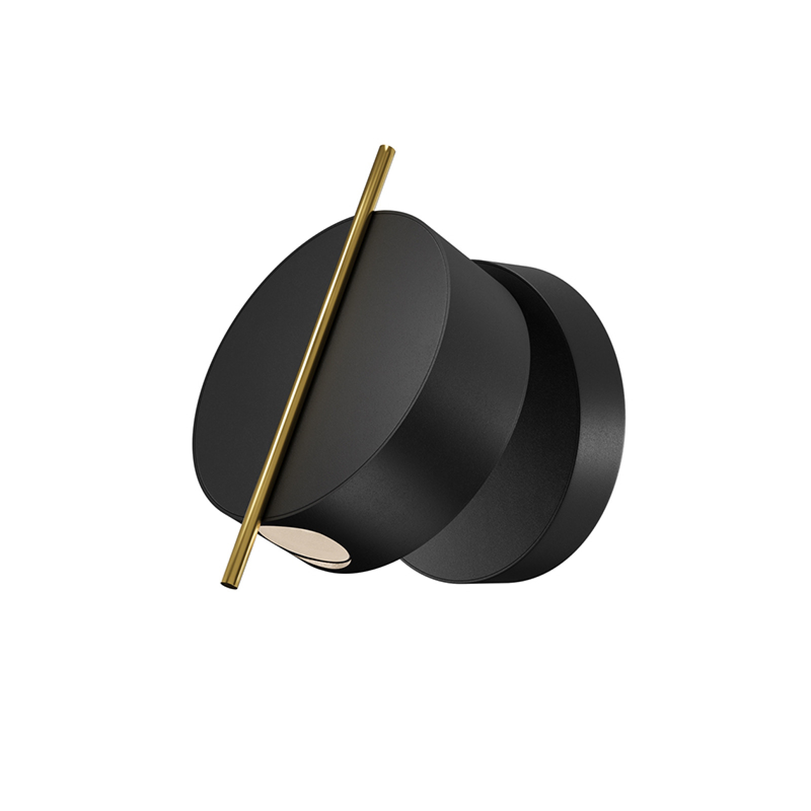 Nuance black.gold wall lamp