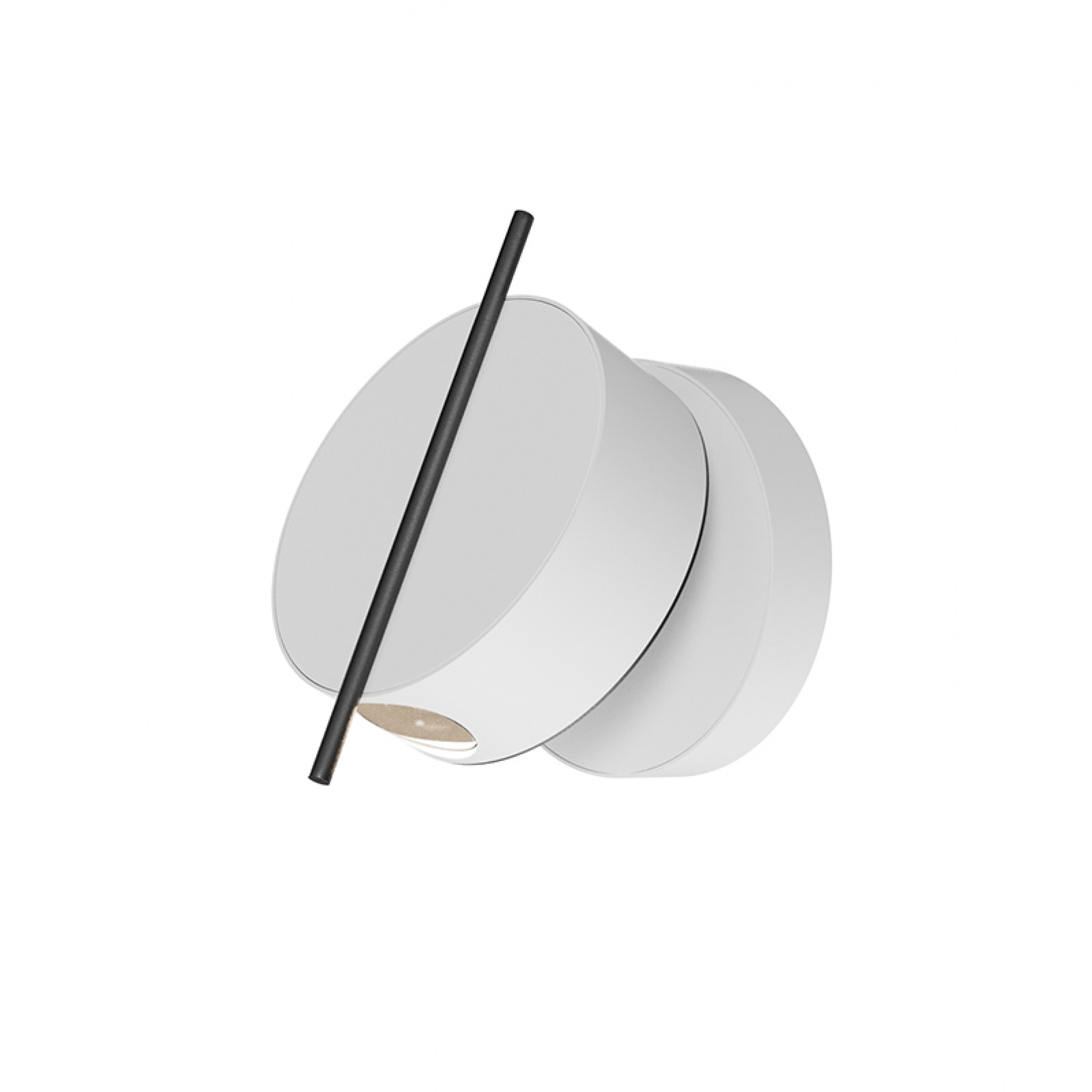 Nuance white-black wall lamp