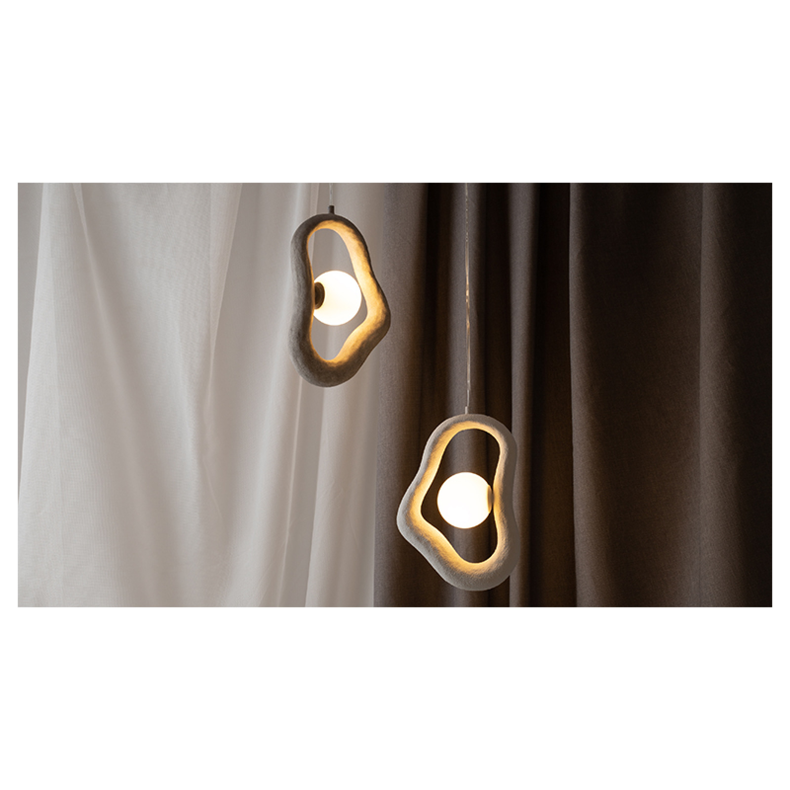 Opus white pendant lamp