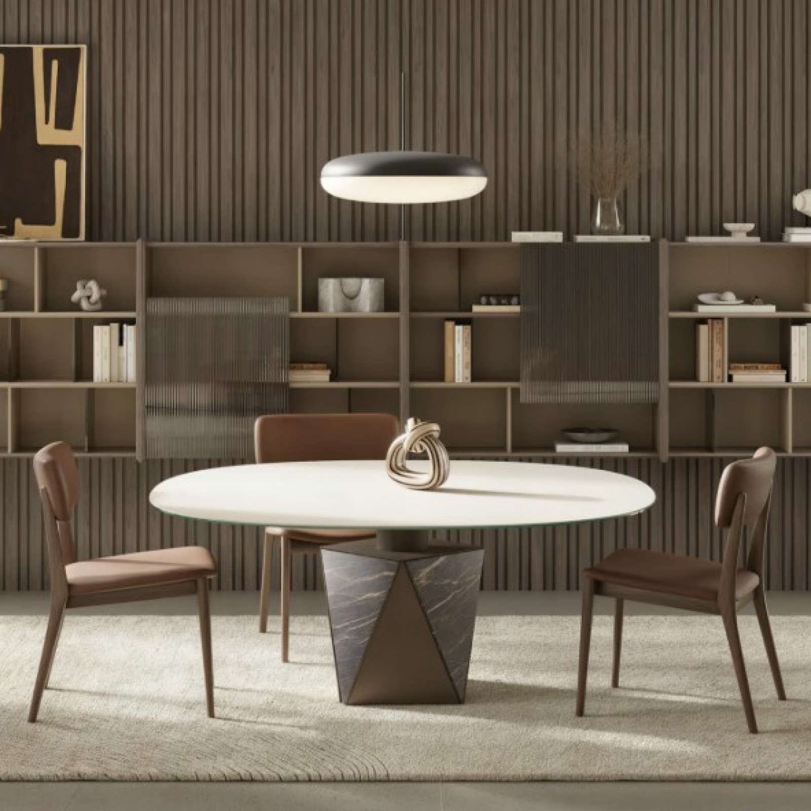 Pentagon dining table