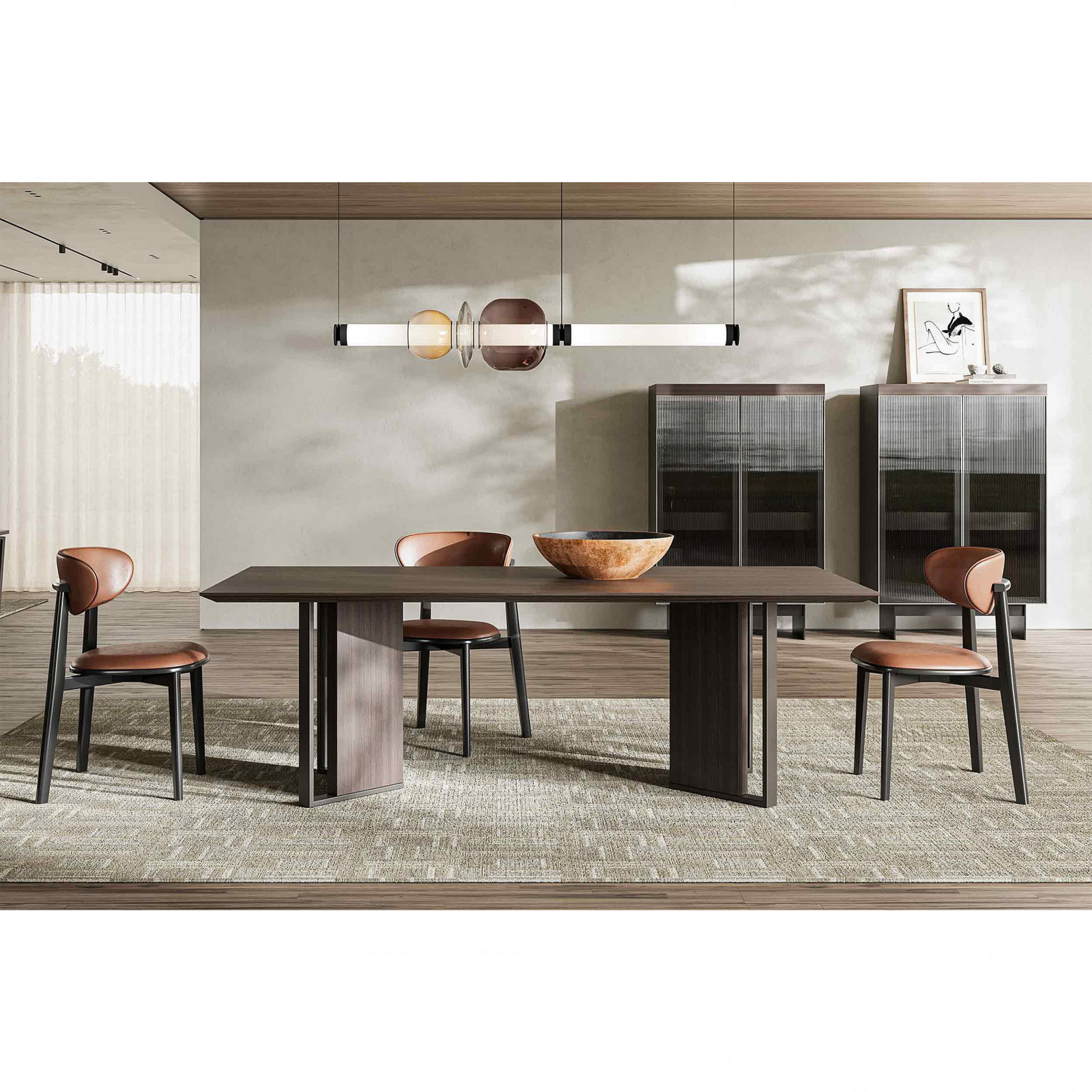 Hiro walnut dining table