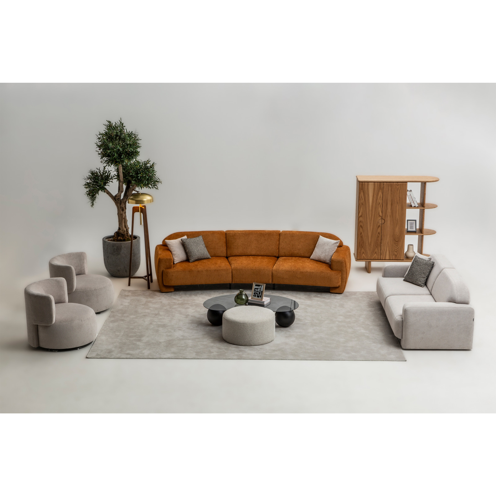 Harmony glass coffee table