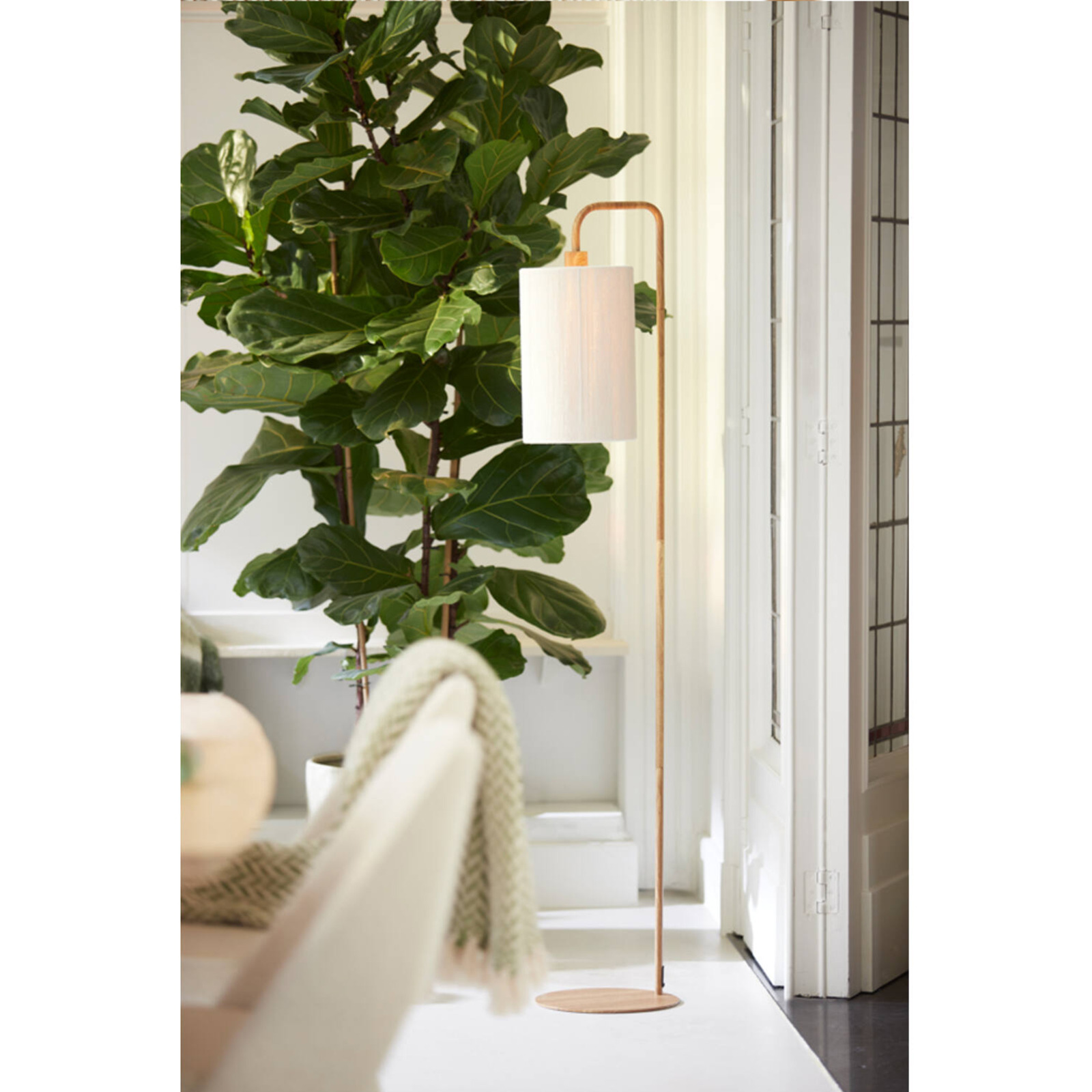 Donio natural floor lamp