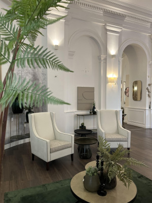 Dublin White armchair