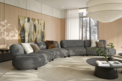 Bon Bon grey sofa
