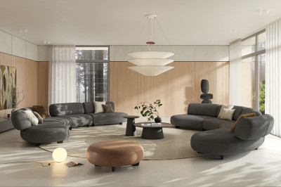 Bon Bon grey sofa