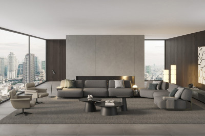 Da Vinci grey sofa