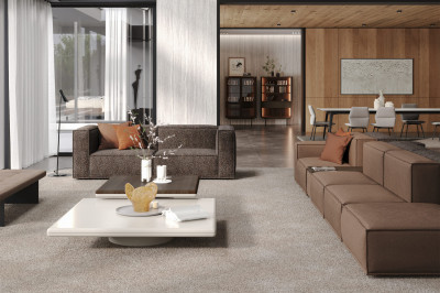 Plus Poufy chocolate sofa