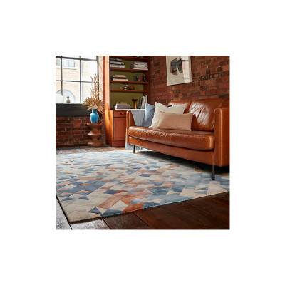 Enigma blue multi rug
