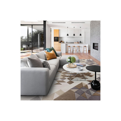 Enigma grey multi rug