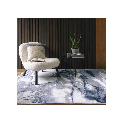 Aurora Storm Metallic Blue rug