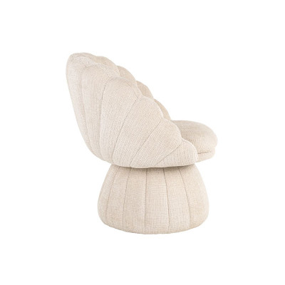 Blossom beige chenille chair