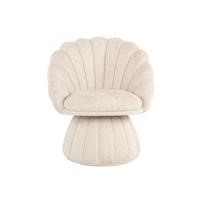 Blossom beige chenille chair