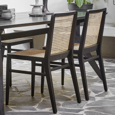 Nova black dining chair