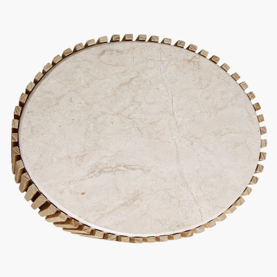 Infinity oval side table