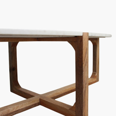 White marble coffee table