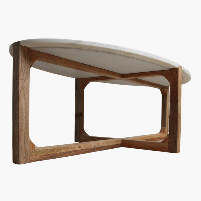 White marble coffee table