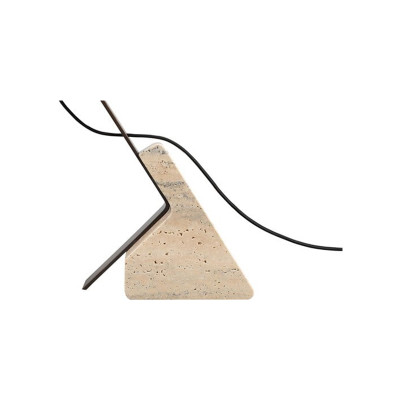 Pulse travertin table lamp