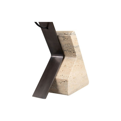 Pulse travertin table lamp