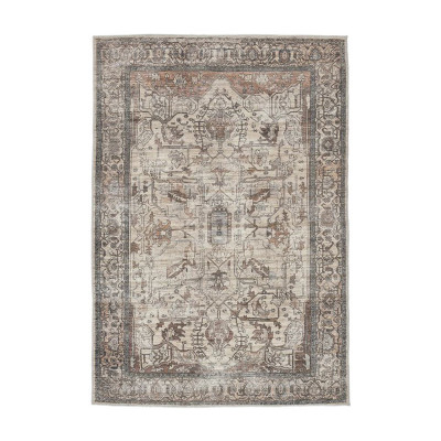 Oxana Oriental beige cotton rug