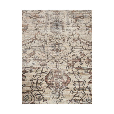 Oxana Oriental beige cotton rug