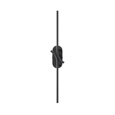 Renaissance matt black wall lamp