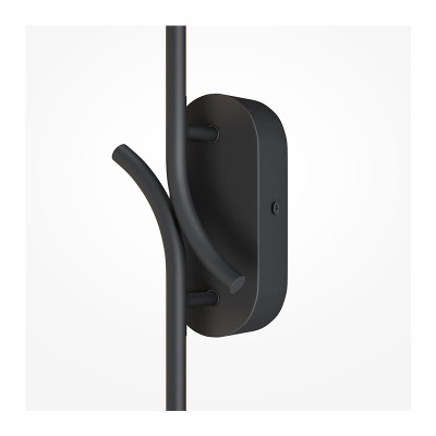Renaissance matt black wall lamp