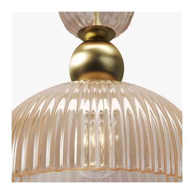 Antic champagne pendant lamp
