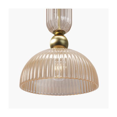 Antic champagne pendant lamp
