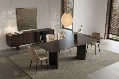 Heritage dark brown side board